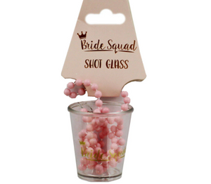 Bride Squad Shot Glass Necklace