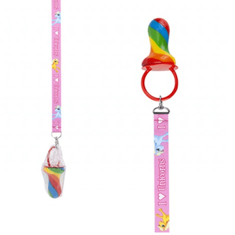 UNICORN DESIGN LANYARD WITH MIXED FRUIT DUMMY