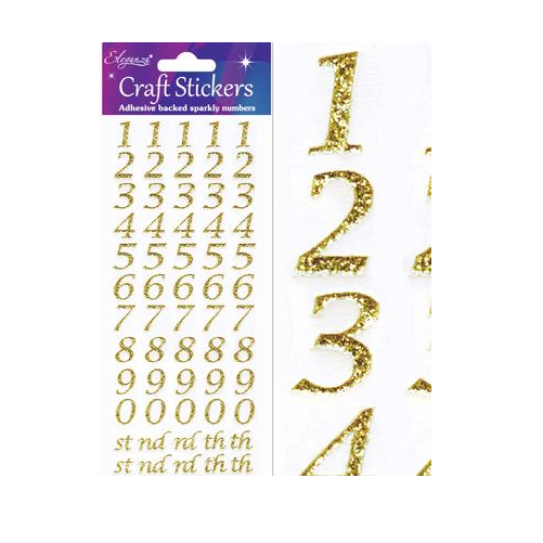 Stylised Numbers Gold