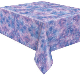 Purple Galaxy Rectangular Plastic Table Cover (54" x 84")