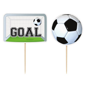 3D Soccer Cake Toppers (6 Pack)