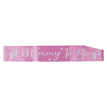 Mummy to be sash pink