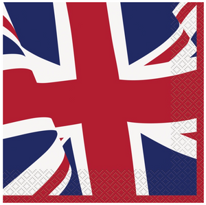 Union Jack Luncheon Napkins  (16 Pack)