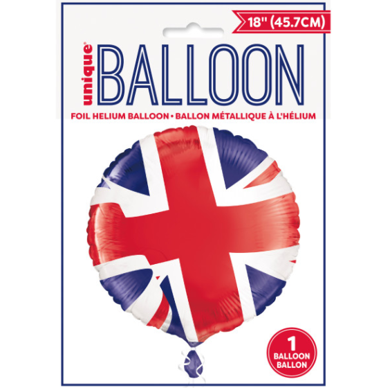 Union Jack Round Foil Balloon ( 18")