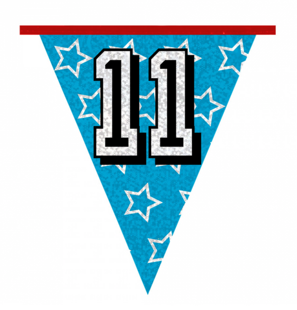 Holographic bunting '11' (8 m)