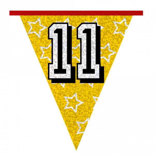 Holographic bunting '11' (8 m)