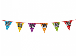 Holographic bunting '18' (8 m)