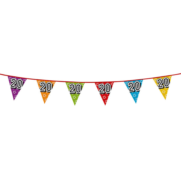 Holographic bunting '20' (8 m)