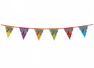 Holographic bunting '70' (8 m)