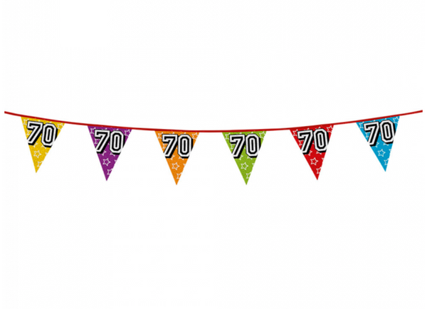 Holographic bunting '70' (8 m)