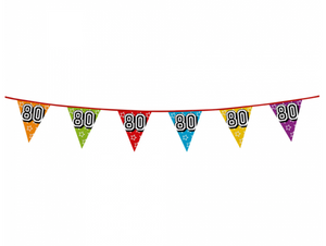 Holographic bunting '80' (8 m)