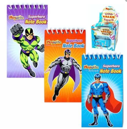 Super Hero Spiral Notebook (9.5x5.5cm)