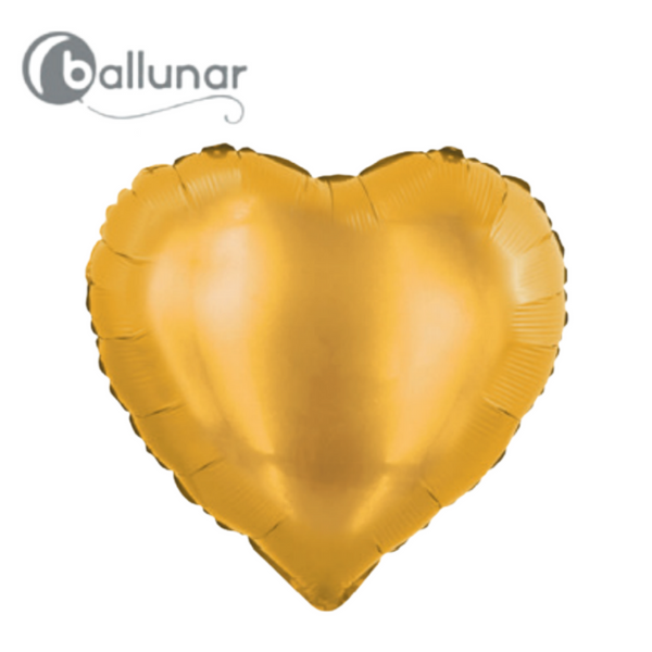 Gold Metallic Heart Foil Balloon (18")