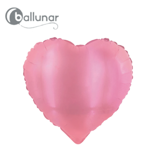 Pink Metallic Heart Foil Balloon (18")