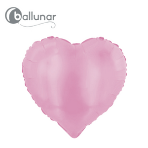 Pink Matte Heart Foil Balloon (18")