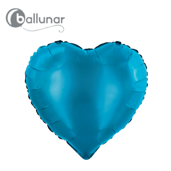Royal Blue Metallic Heart Foil Balloon (18")
