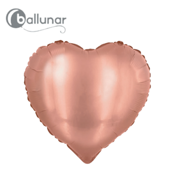 Rose Gold Metallic Heart Foil Balloon (18")