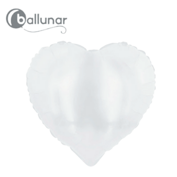 White Heart Foil Balloon (18")