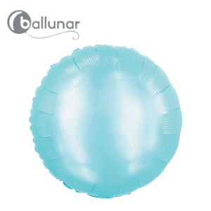 Baby Blue Metallic Round Foil Balloon (18")