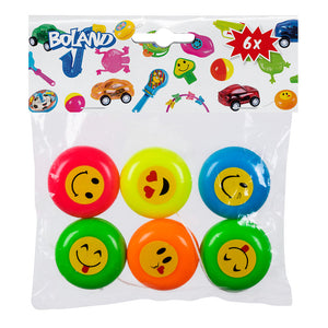 Smiling Yo-Yos Colour Assortment - 6 Pack (3.5 cm)