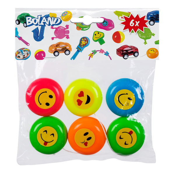 Smiling Yo-Yos Colour Assortment - 6 Pack (3.5 cm)