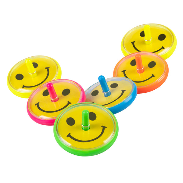 Smiling Spinning Tops (6 Pack)
