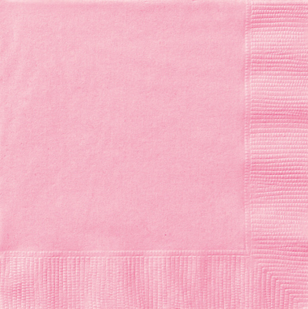Lovely Pink Solid Luncheon Napkins (20 Pack)