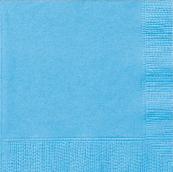 Powder Blue Solid Luncheon Napkins (20 Pack)