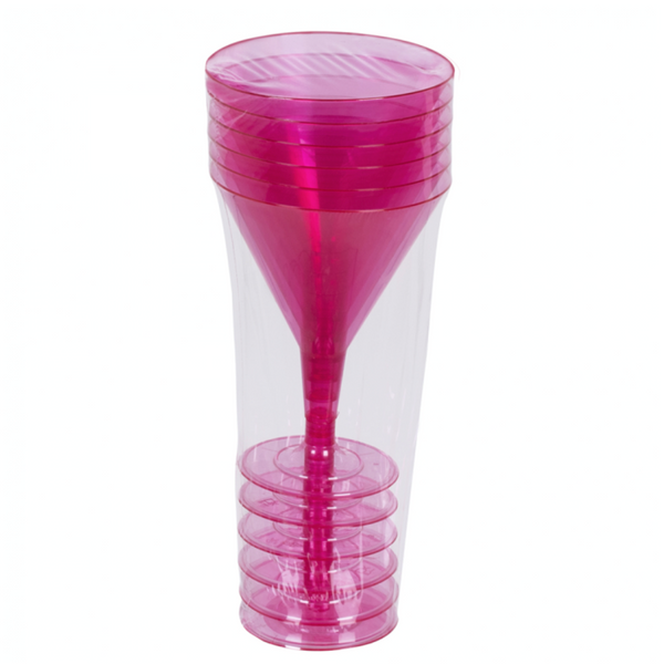 Plastic cocktail glasses 12.5 cm (6 pack)