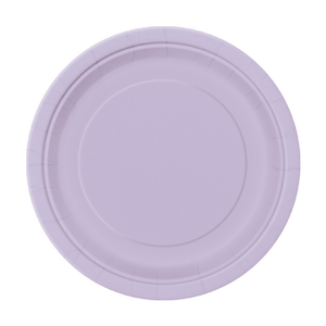 Lavender Solid Round 9" Dinner Plates (16 Pack)