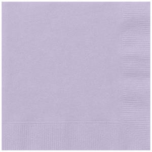 Lavender Solid Beverage Napkins (20 Pack)