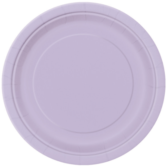 Lavender Solid Round 9" Dinner Plates (8 Pack)