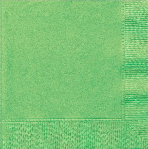 Lime Green Solid Luncheon Napkins (20 Pack)