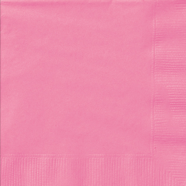 Hot Pink Solid Luncheon Napkins (50 Pack)