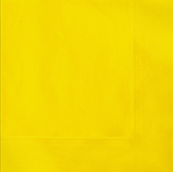 Sunflower Yellow Solid Luncheon Napkins (50 Pack)