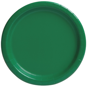 Emerald Green Solid Round 9" Dinner Plates (16 Pack)