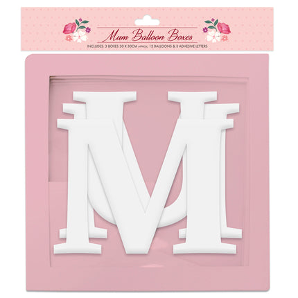 MUM BALLOON BOXES  - (3 Pack)