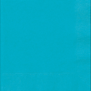 Caribbean Teal Solid Luncheon Napkins (50 Pack)