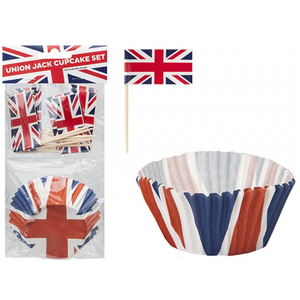Union Jack Cupcake Set (24 Pack)