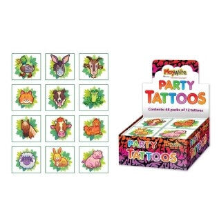 Farm Tattoos 4x4cm - (12 Pack )