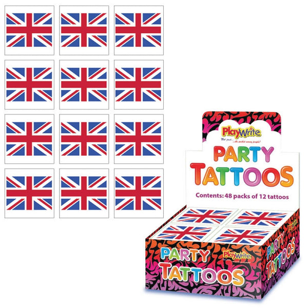 Union Jack Tattoos (4x4cm)