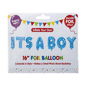 FOIL IT'S A BOY BALLOON 16" - BLUE