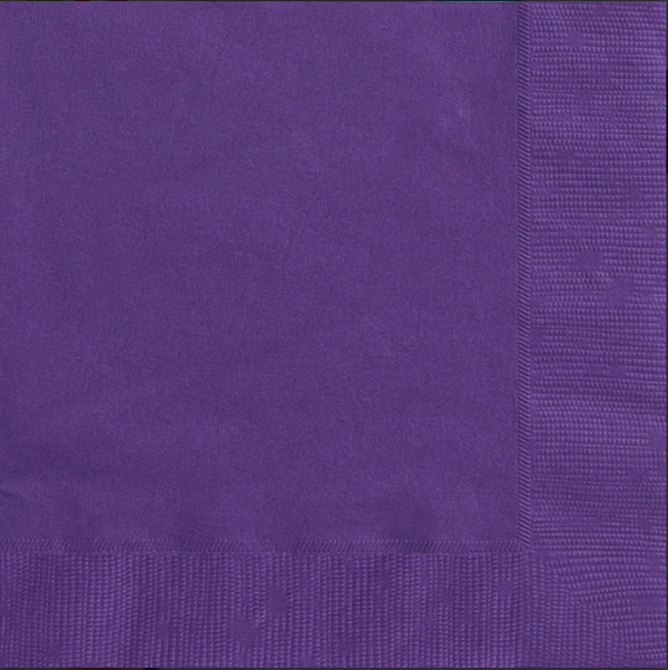 Deep Purple Solid Luncheon Napkins (50 Pack)