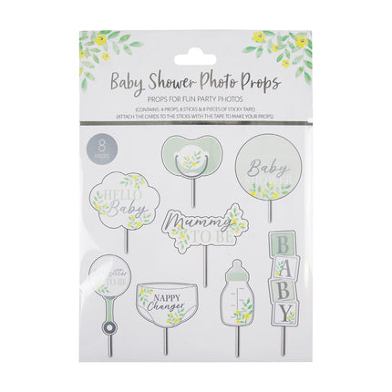 Baby Shower Photo Props - Include A - Z Stickers