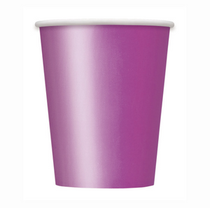Pretty Purple Solid 9oz Paper Cups (14 Pack)
