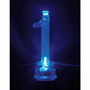 Number 1 Flashing Candle Holder with Birthday Candle