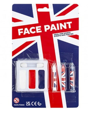 Union Jack Face Paint Set