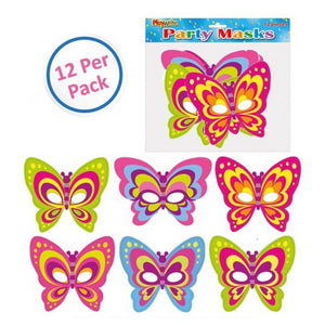 Butterfly Card Masks (12 Pack)