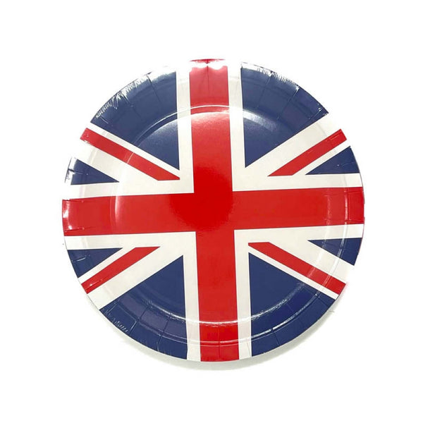 Union Jack 9” Plates (8 Pack)