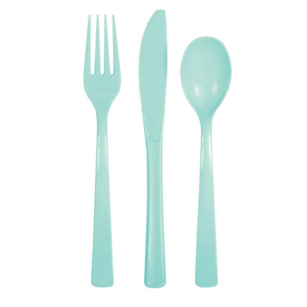 Mint Solid Assorted Plastic Cutlery (18 pack)